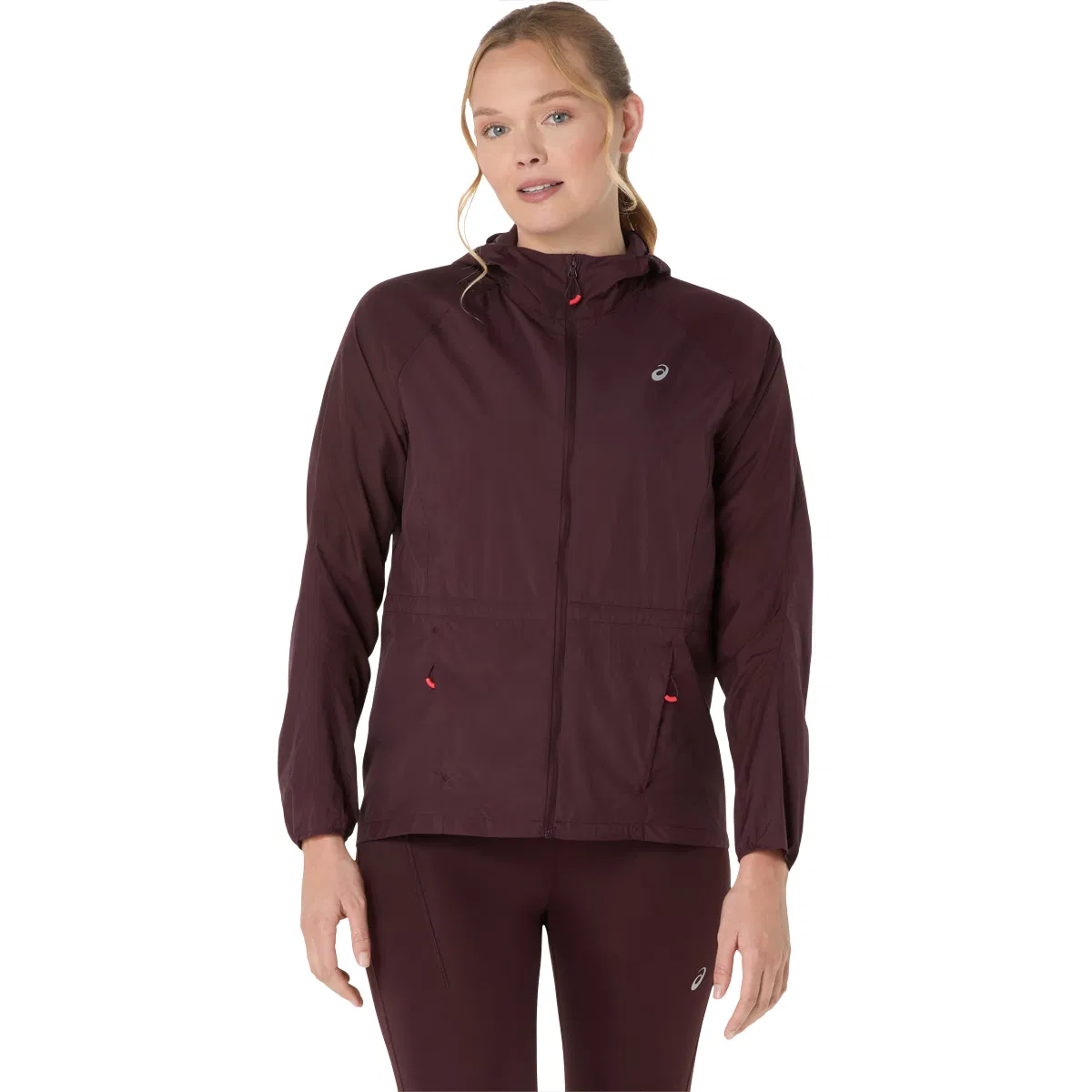 ASICS Road Packable Løbejakke Dame Bordeaux