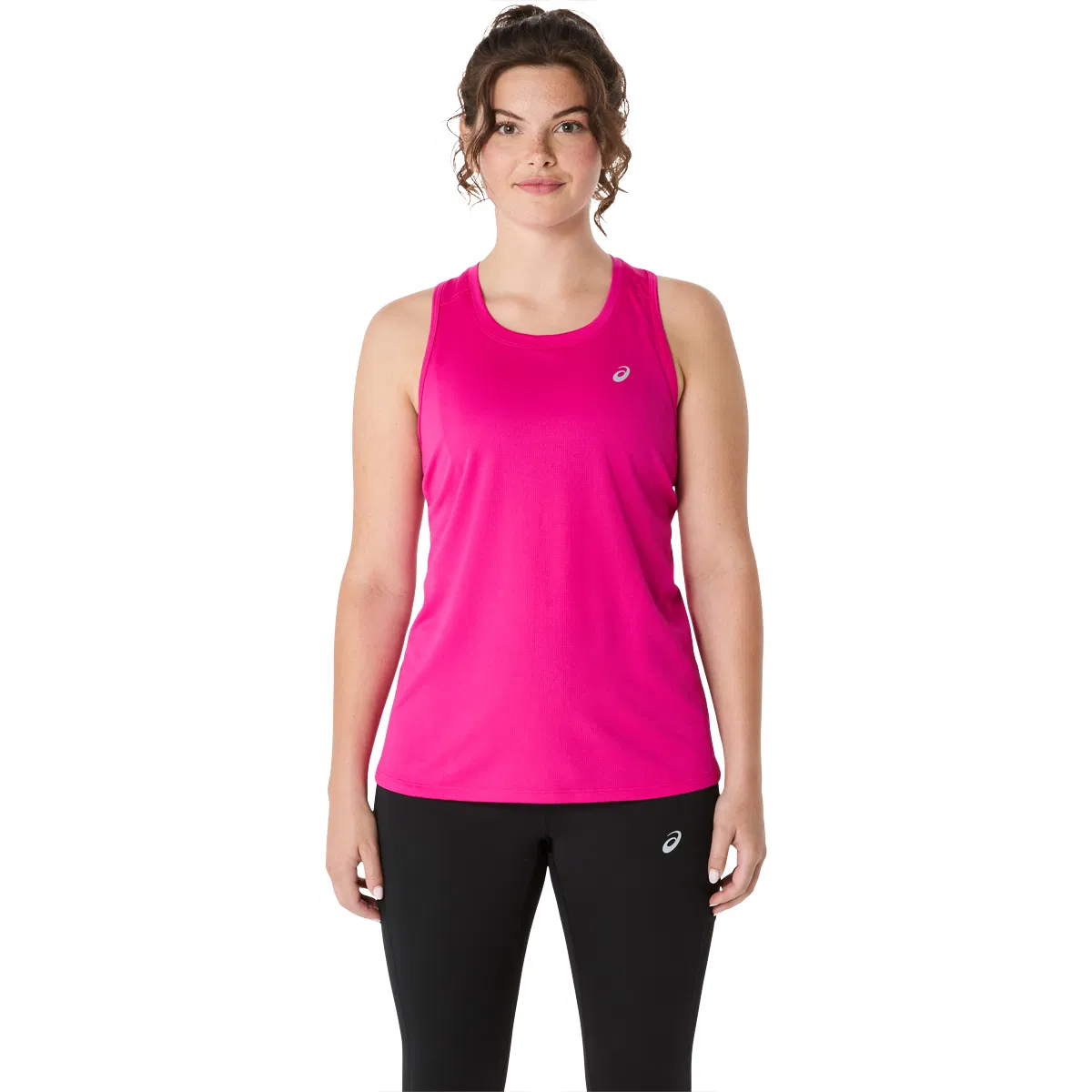 ASICS Core Løbetop Dame NEUTRAL PINK/HUDDLE YELLOW