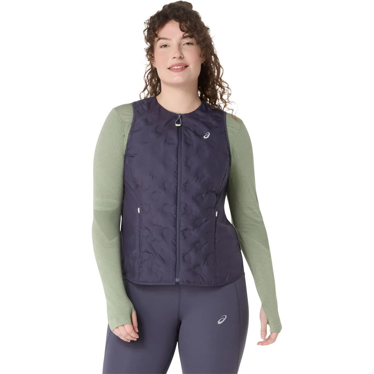 ASICS Nagino Run Padded Gilet Løbevest Dame Blue