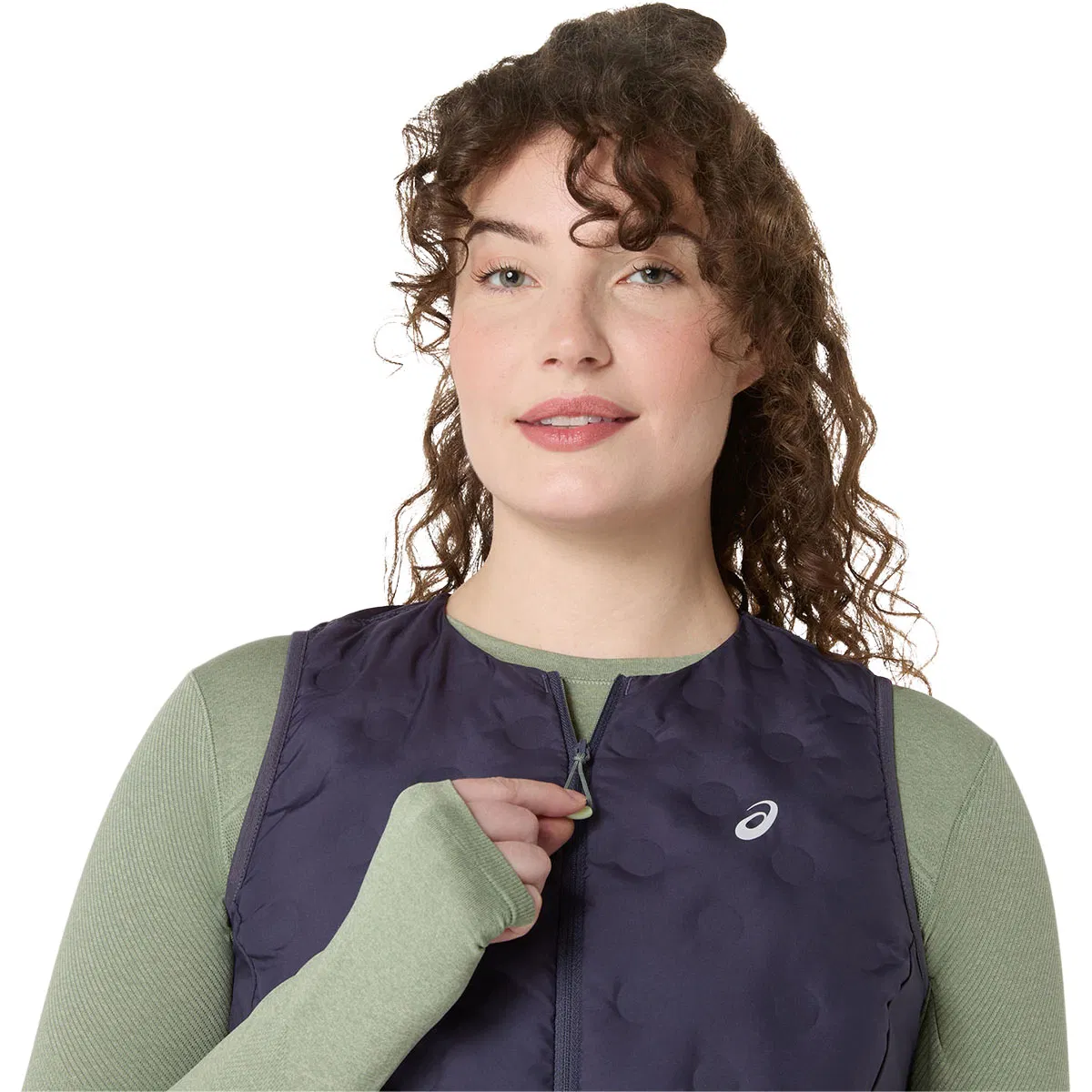 ASICS Nagino Run Padded Gilet Løbevest Dame Blue