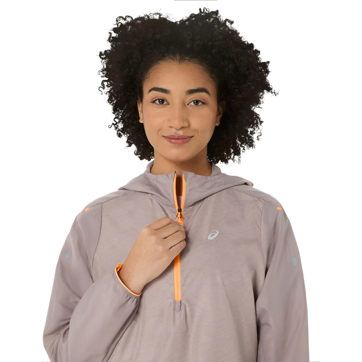 ASICS Fujitrail Packable 1/2 Zip Løbejakke Dame Grey